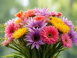 Seasonal spring flower bouquets